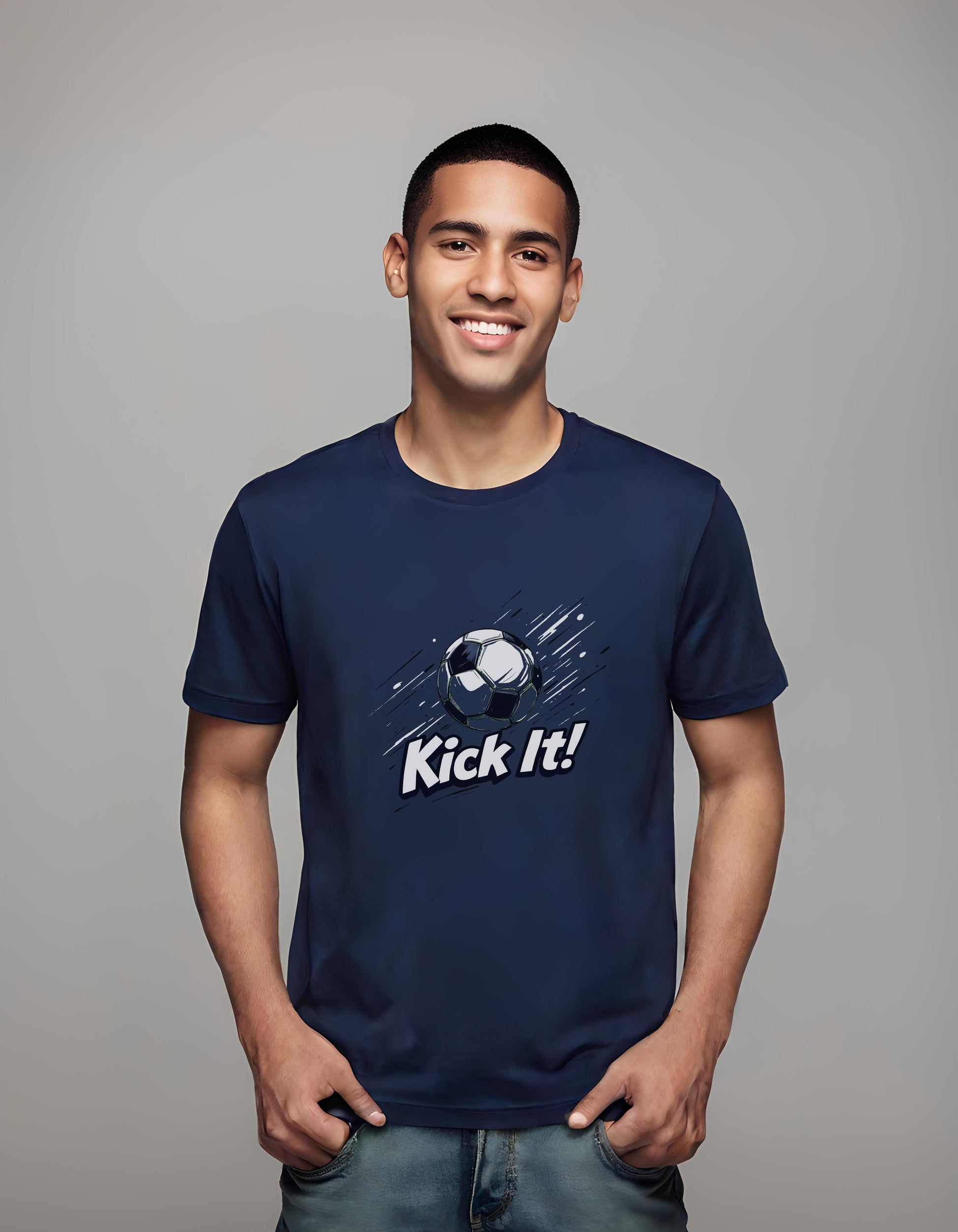 kick it artwork - soccer fans - t-shirt