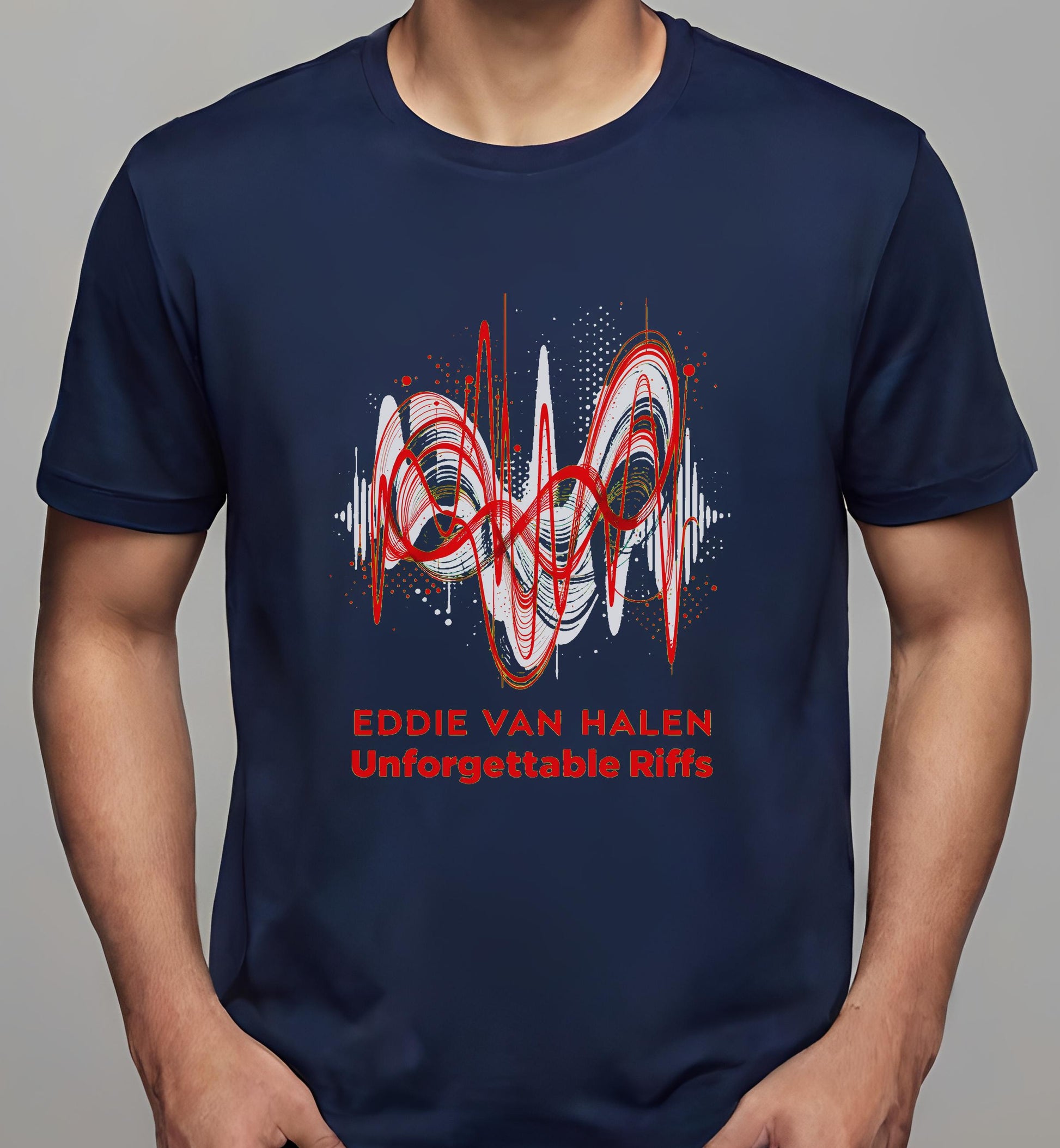 music critics - eddie van halen fans - navy - t-shirt