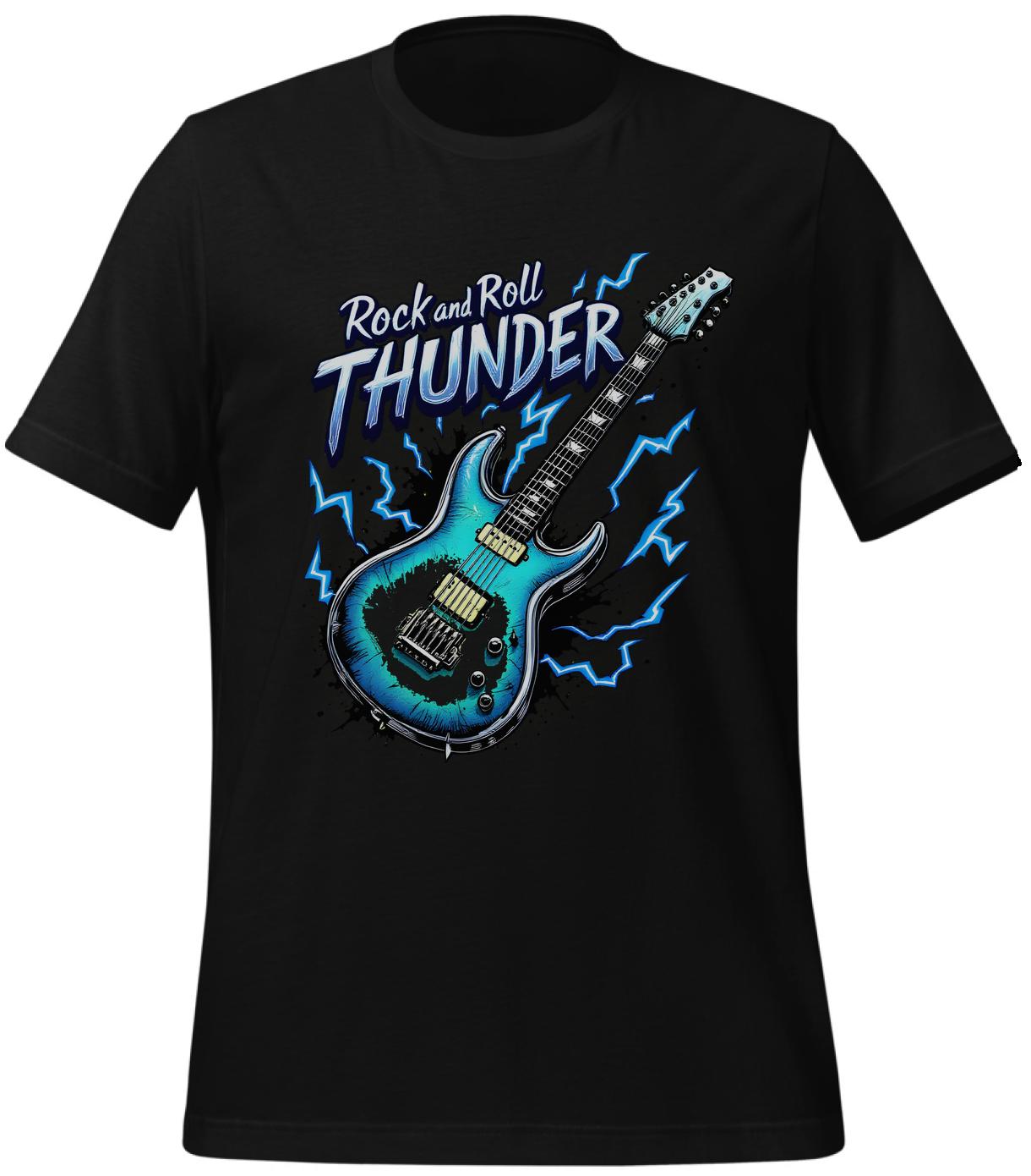 rock music t-shirt - rock and roll merchandise - t-shirt - creatives - black