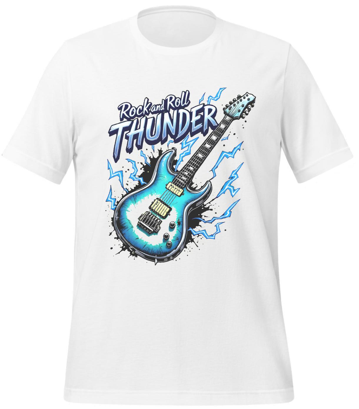 unisex - eddie-van-halen-shark-guitar-sweatshirt - teenagers - white - t-shirt