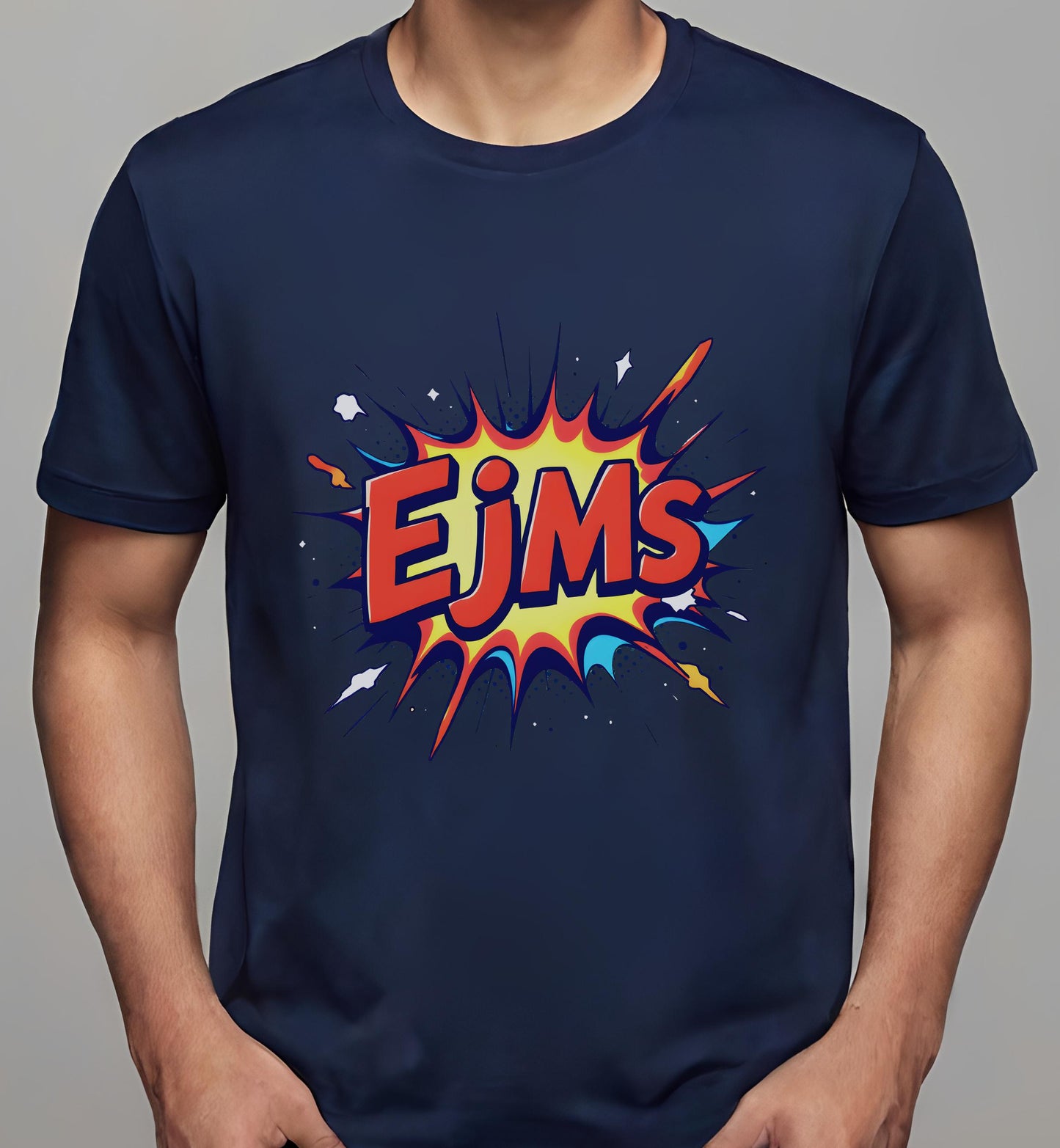 navy - gift shops - t-shirt - explosive pop art