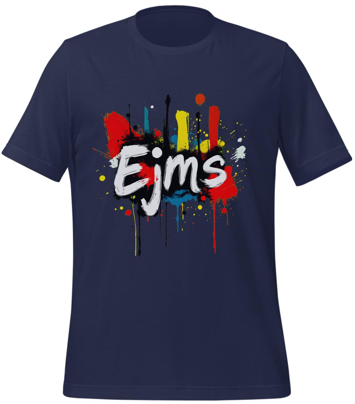 unique gift for artists - art lovers - t-shirt - navy - bold abstract design