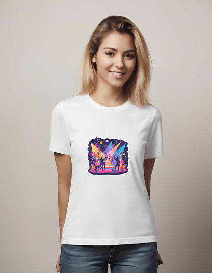 music lovers - dance - cotton graphic t-shirt