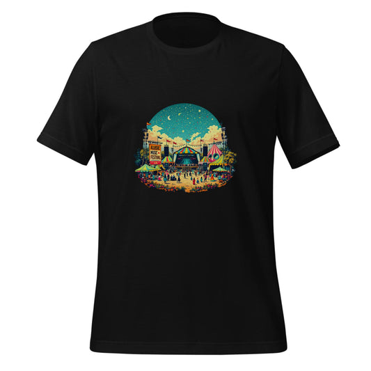 dancing at festivals - youthful concert fashion - t-shirt