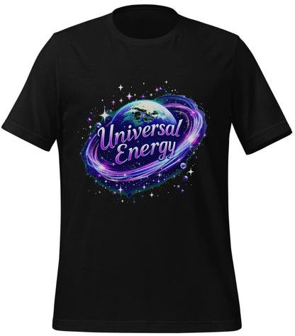 black - t-shirt - unisex - fantasy space print