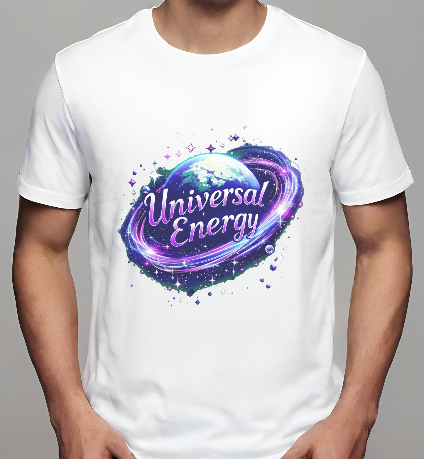 white - planet artwork - sci-fi artwork - t-shirt