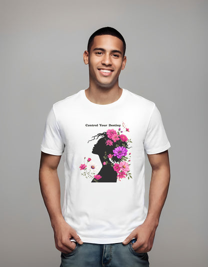 vibrant floral art - t-shirt - motivational speakers - empowerment art