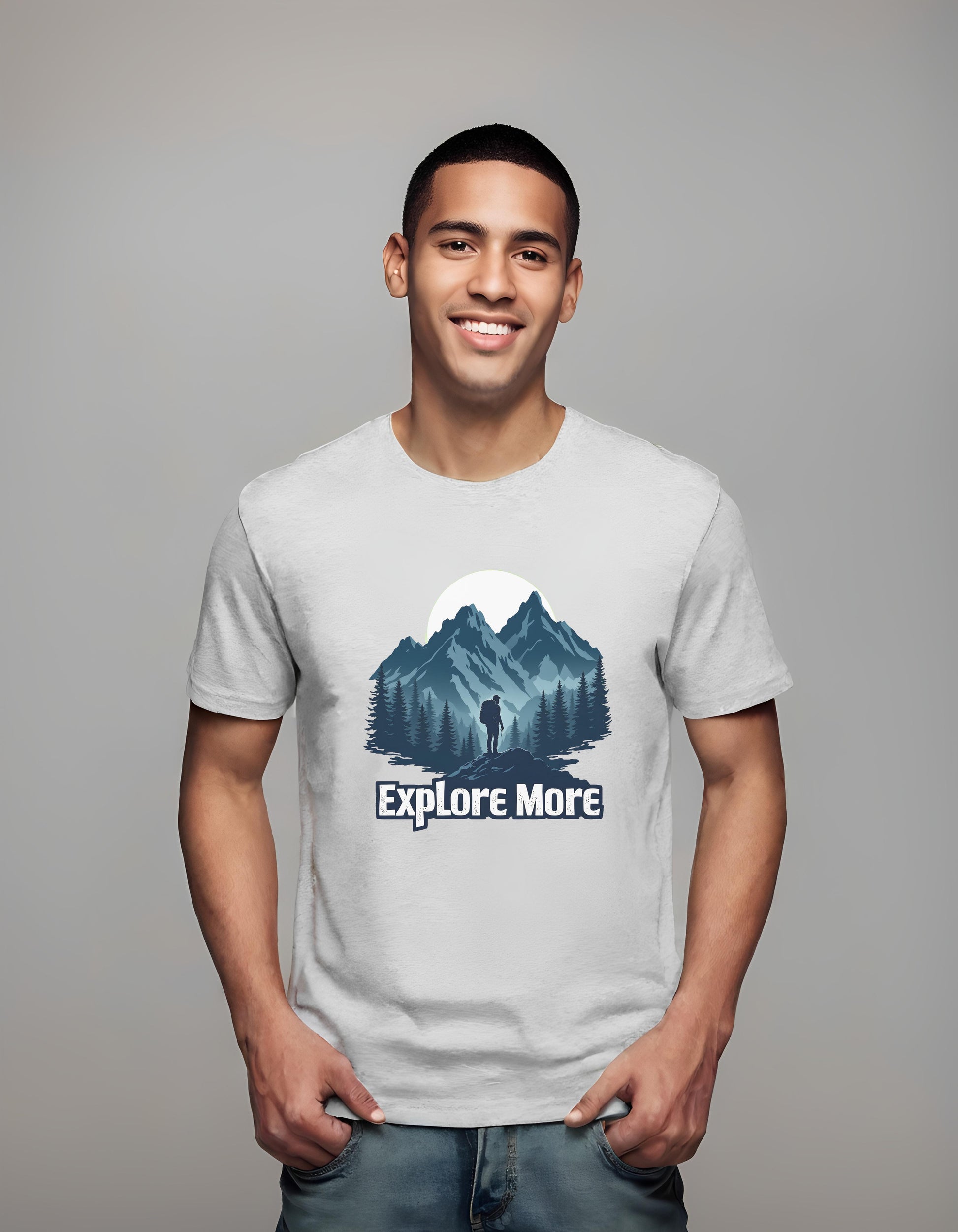 unique gift for explorers - t-shirt - outdoor adventure design - active