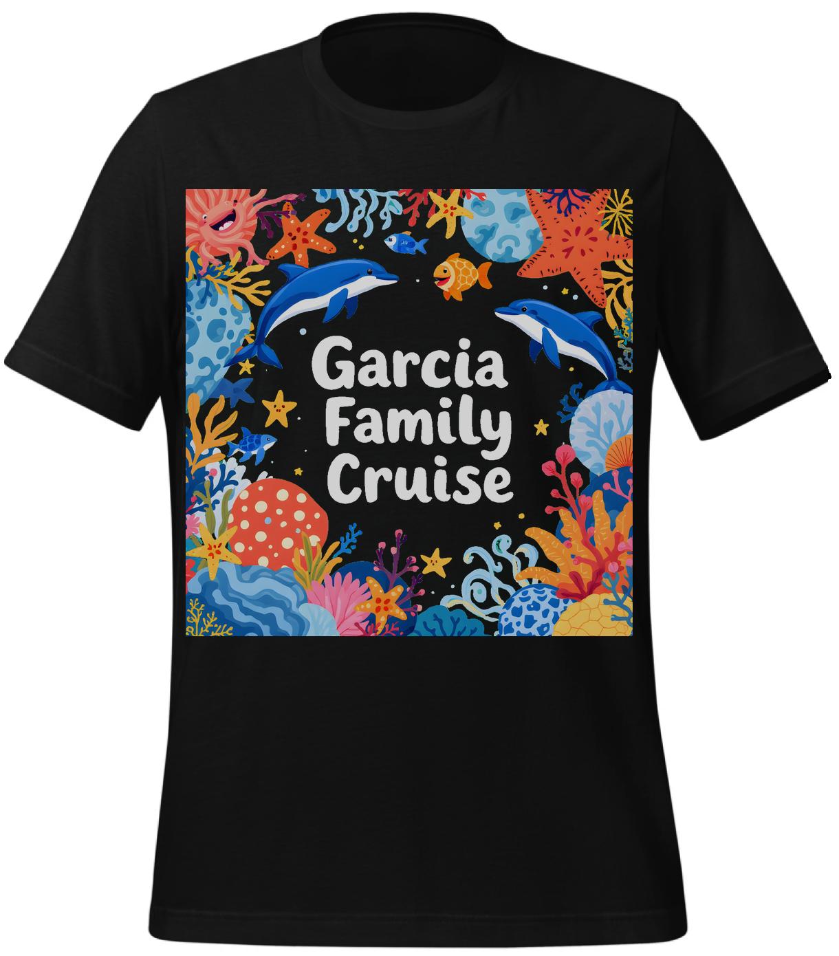 t-shirt - cruise - cruise invitation design - underwater - black