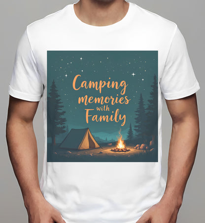 t-shirt - white - camping - scouts - coziness