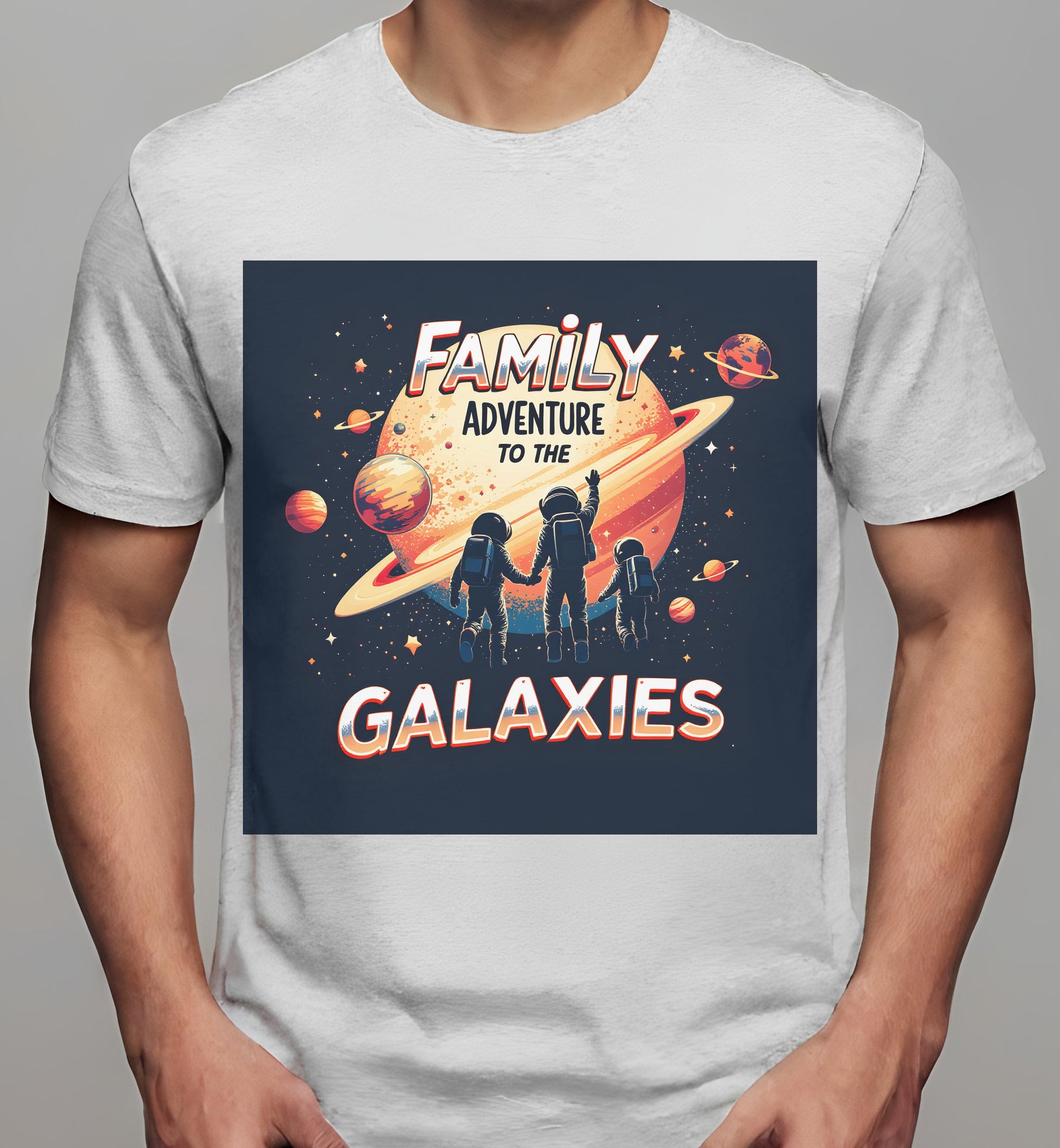 space enthusiasts - family gatherings - families - t-shirt - athletic_heather