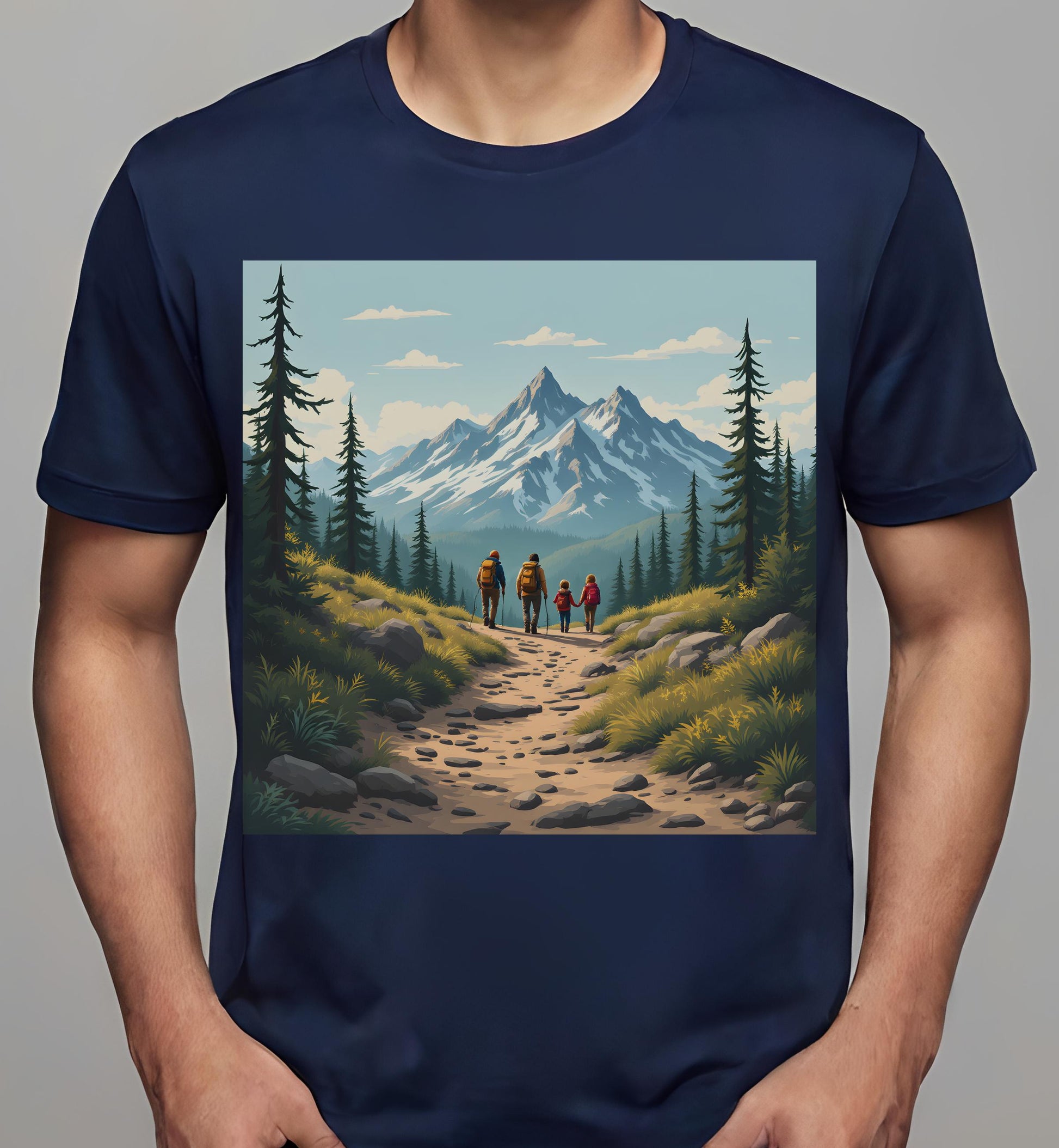 t-shirt - adventure - exploration - navy