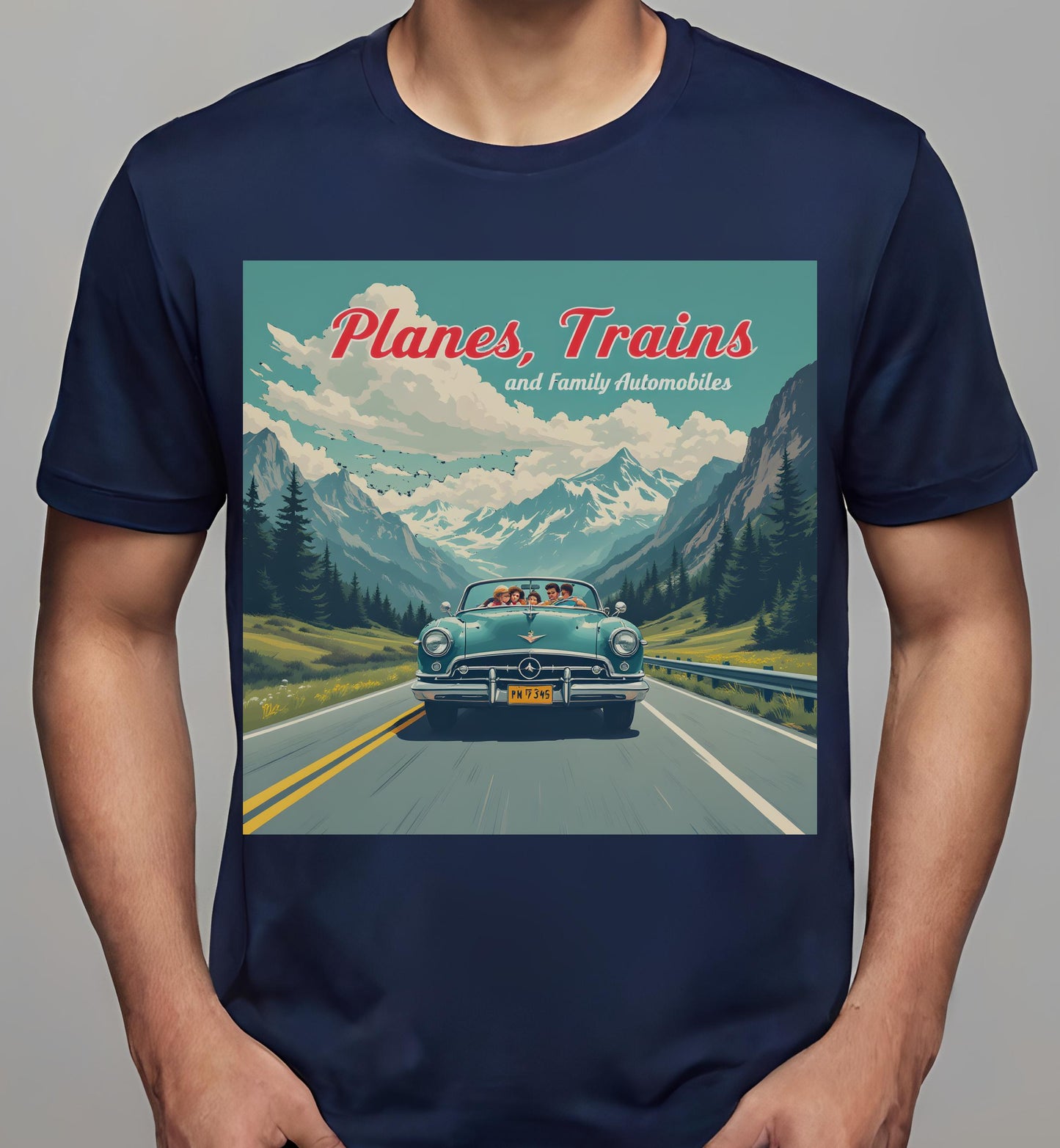 t-shirt - automobiles - women - navy