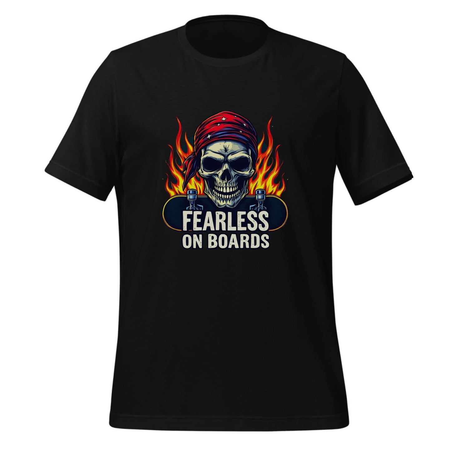 friends - fearless - skull graphic tee - t-shirt