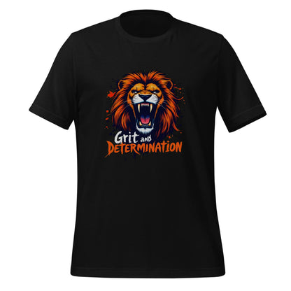 determination fashion - strength artwork - t-shirt - lion