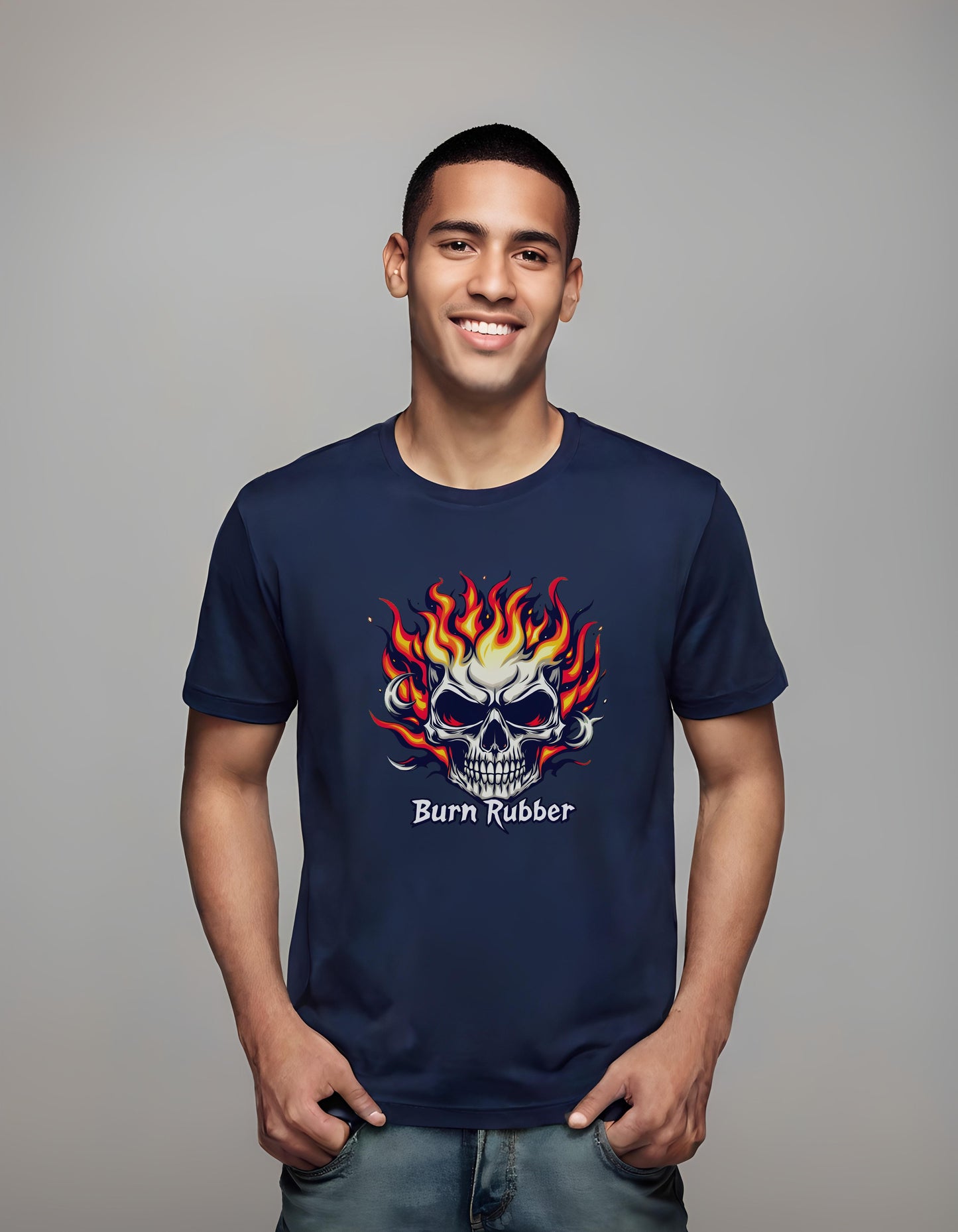 t-shirt - bikers - graphic skull illustration