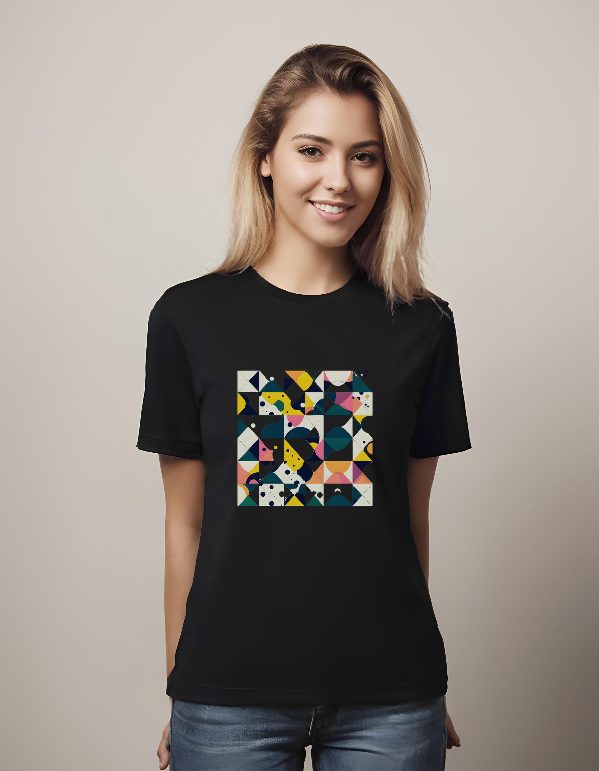 t-shirt - fashion enthusiasts - vibrant geometric prints