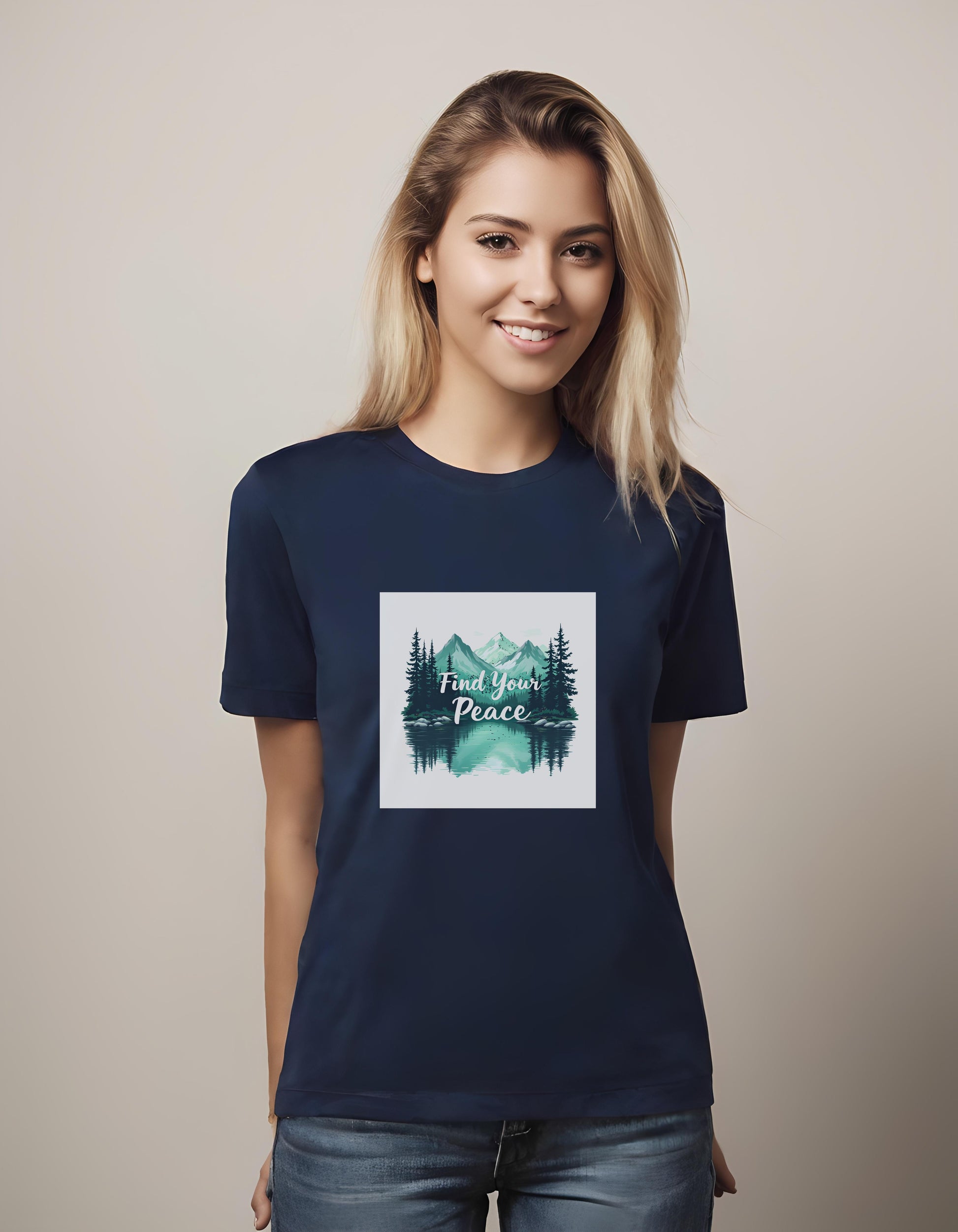 natural scenery art - calm nature print - exploration - t-shirt