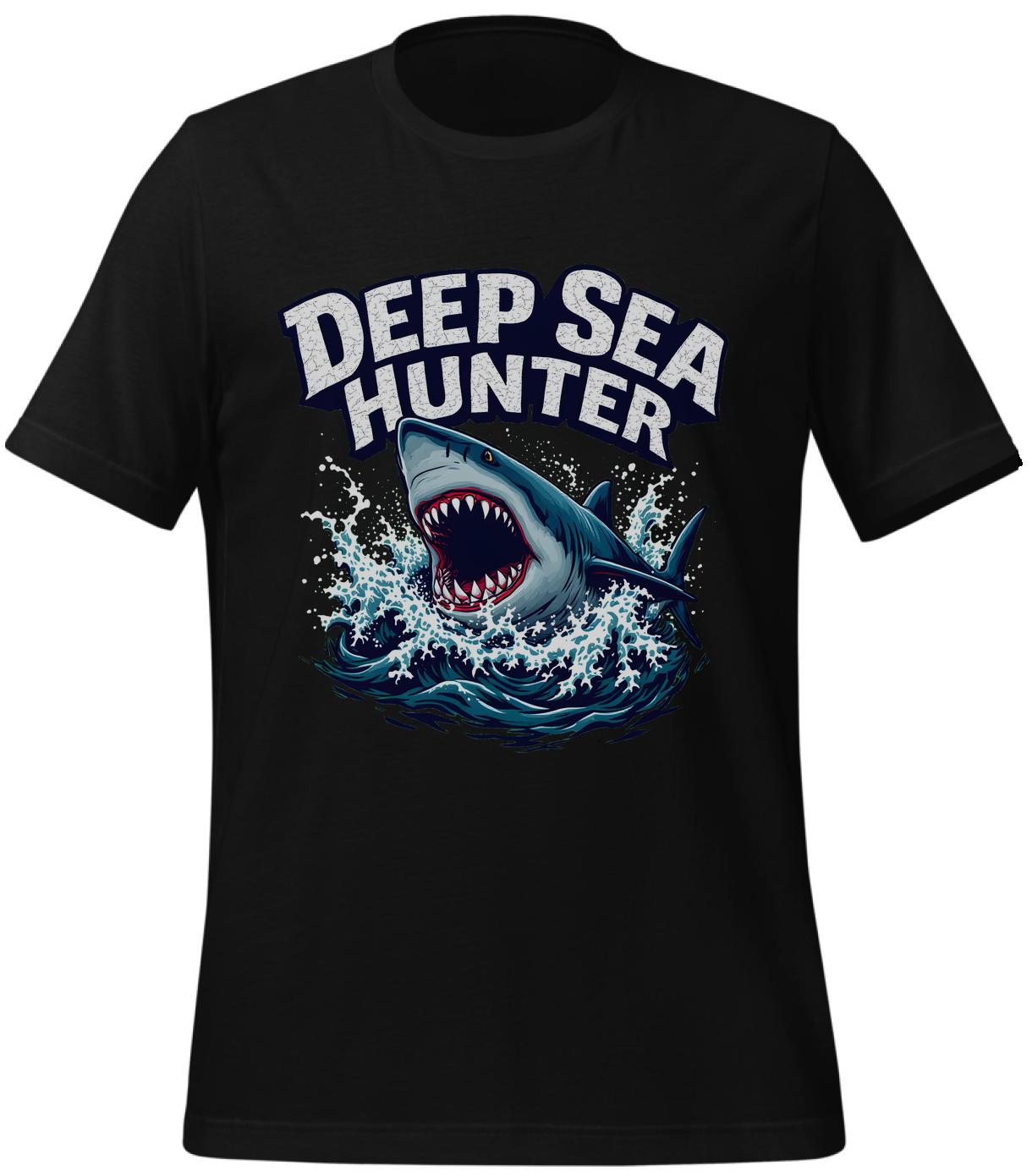 ocean photographers - black - t-shirt - shark art