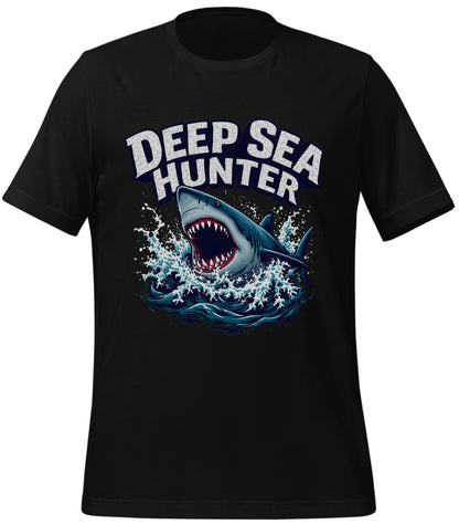 ocean photographers - black - t-shirt - shark art