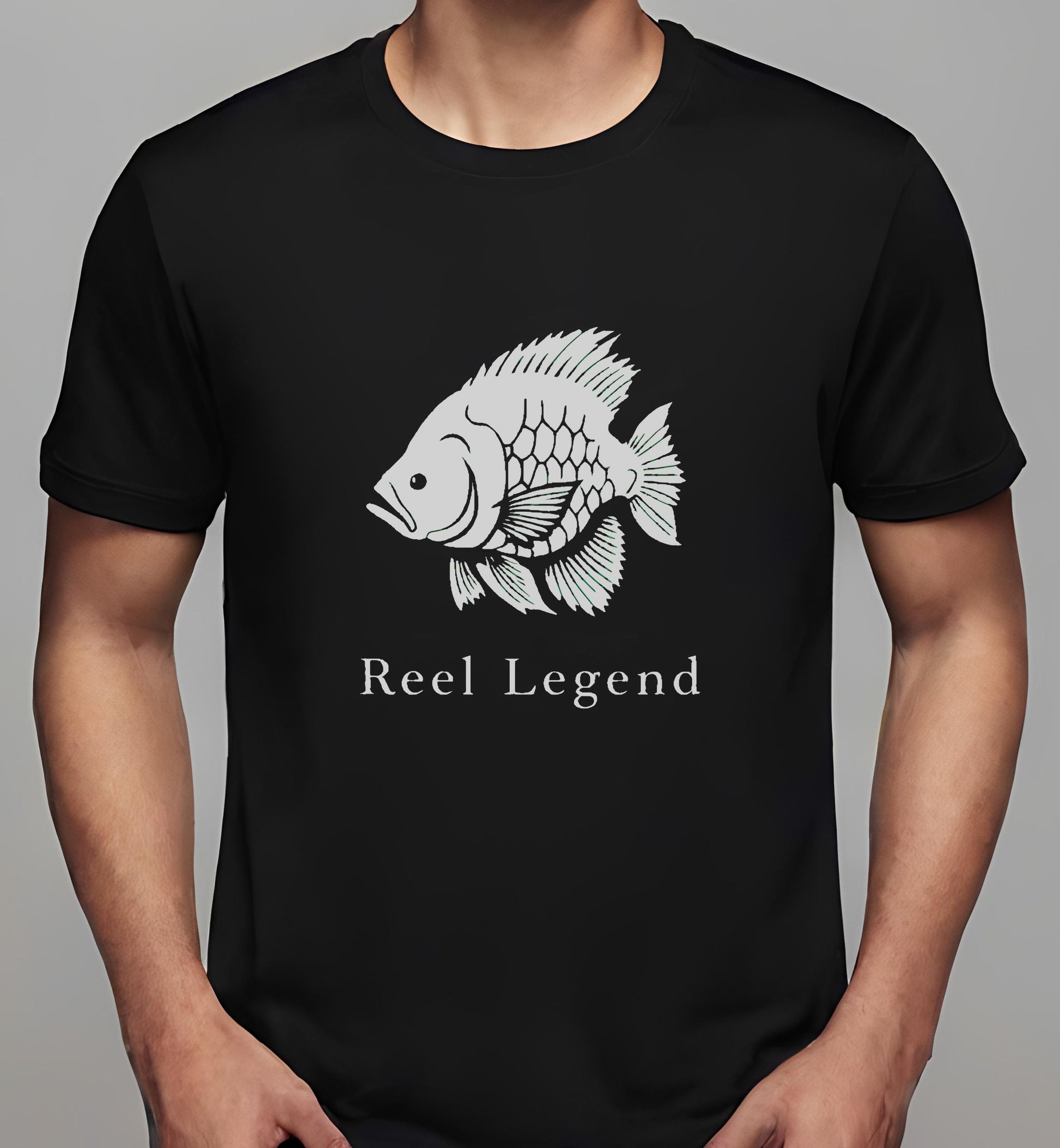 royal fishing design - black - son - t-shirt - grandfather