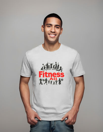 sports apparel - t-shirt - engaging fitness message