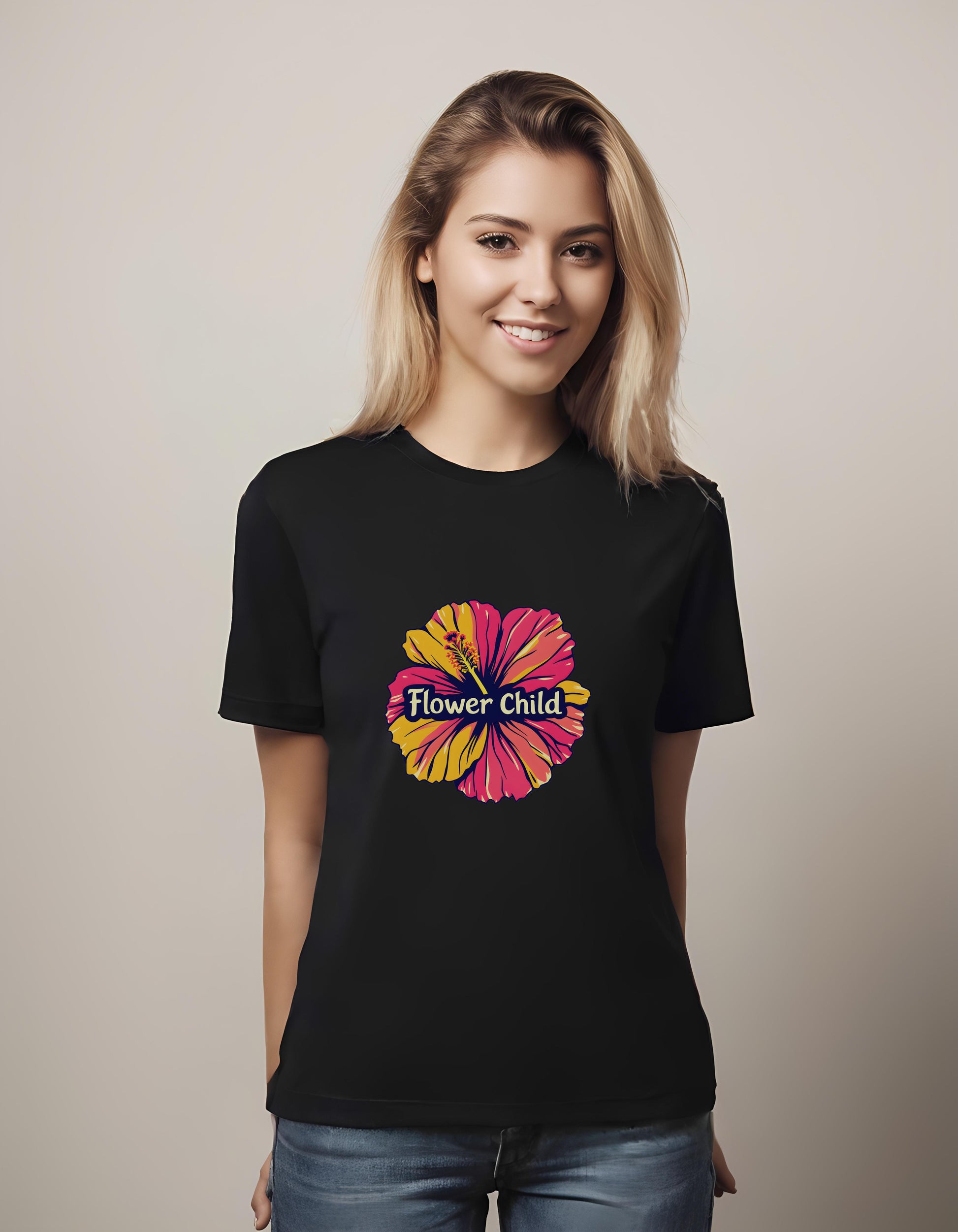 nature lovers - floral typography - t-shirt - joy