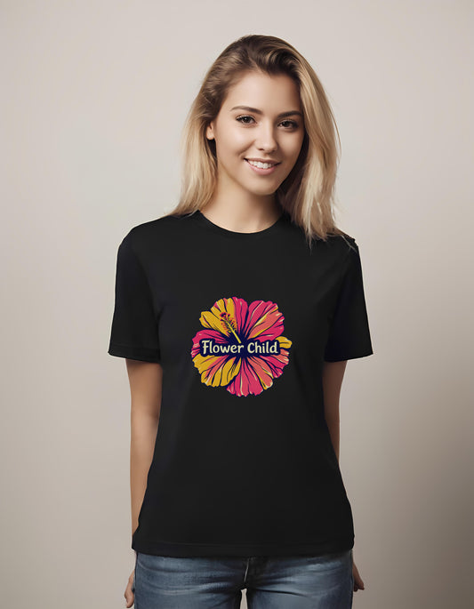 nature lovers - floral typography - t-shirt - joy