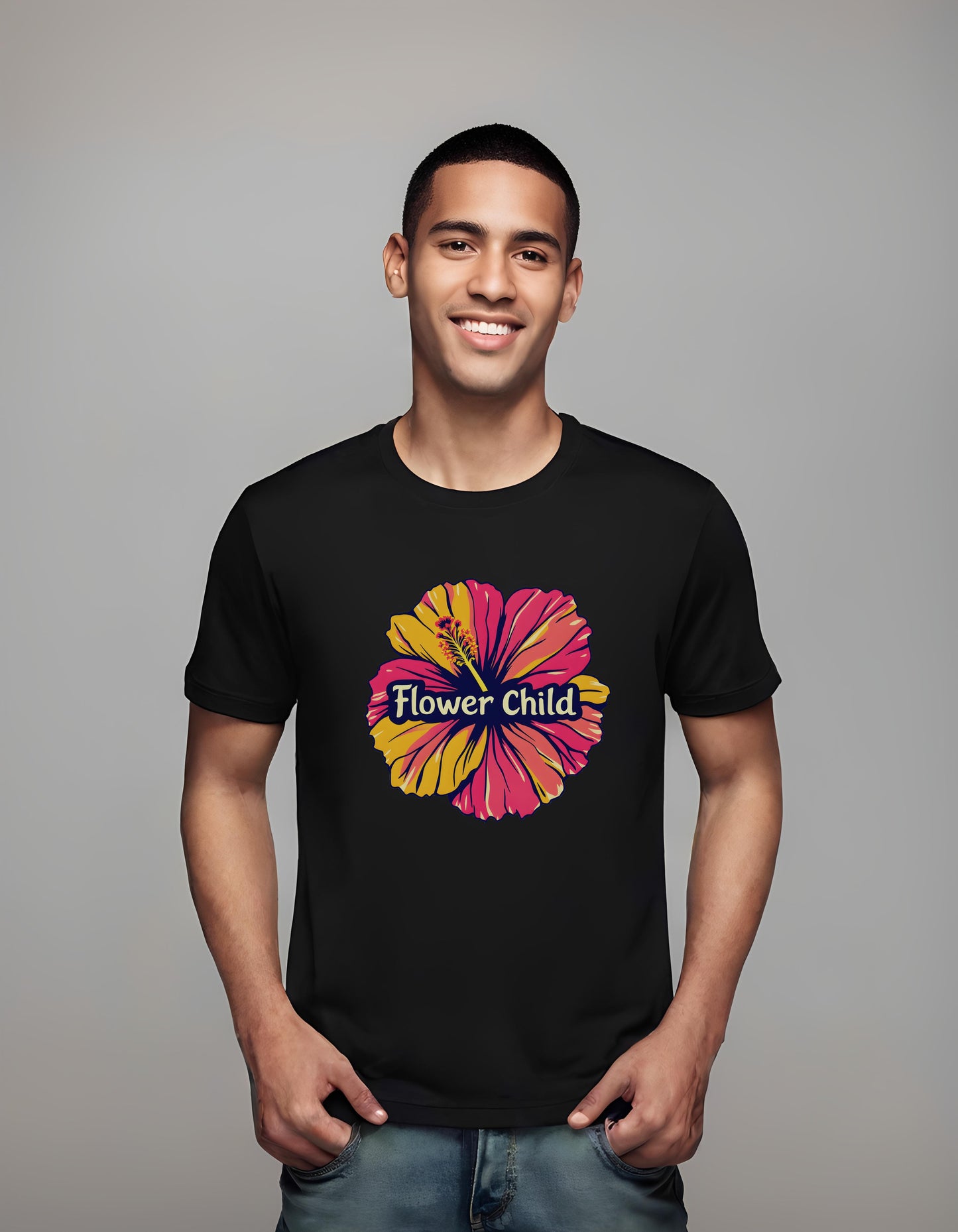 dynamic petal artwork - t-shirt - whimsical