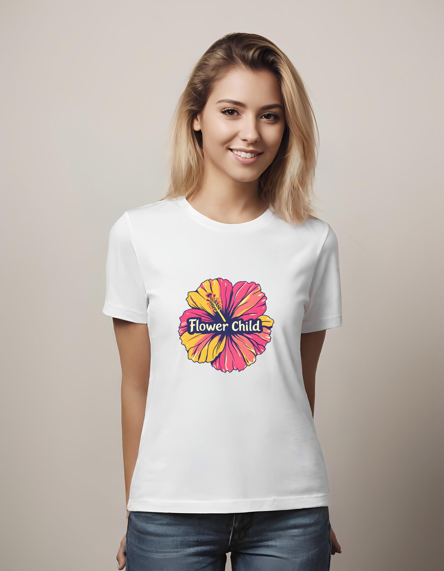 party hosts - t-shirt - lovers - flower child design