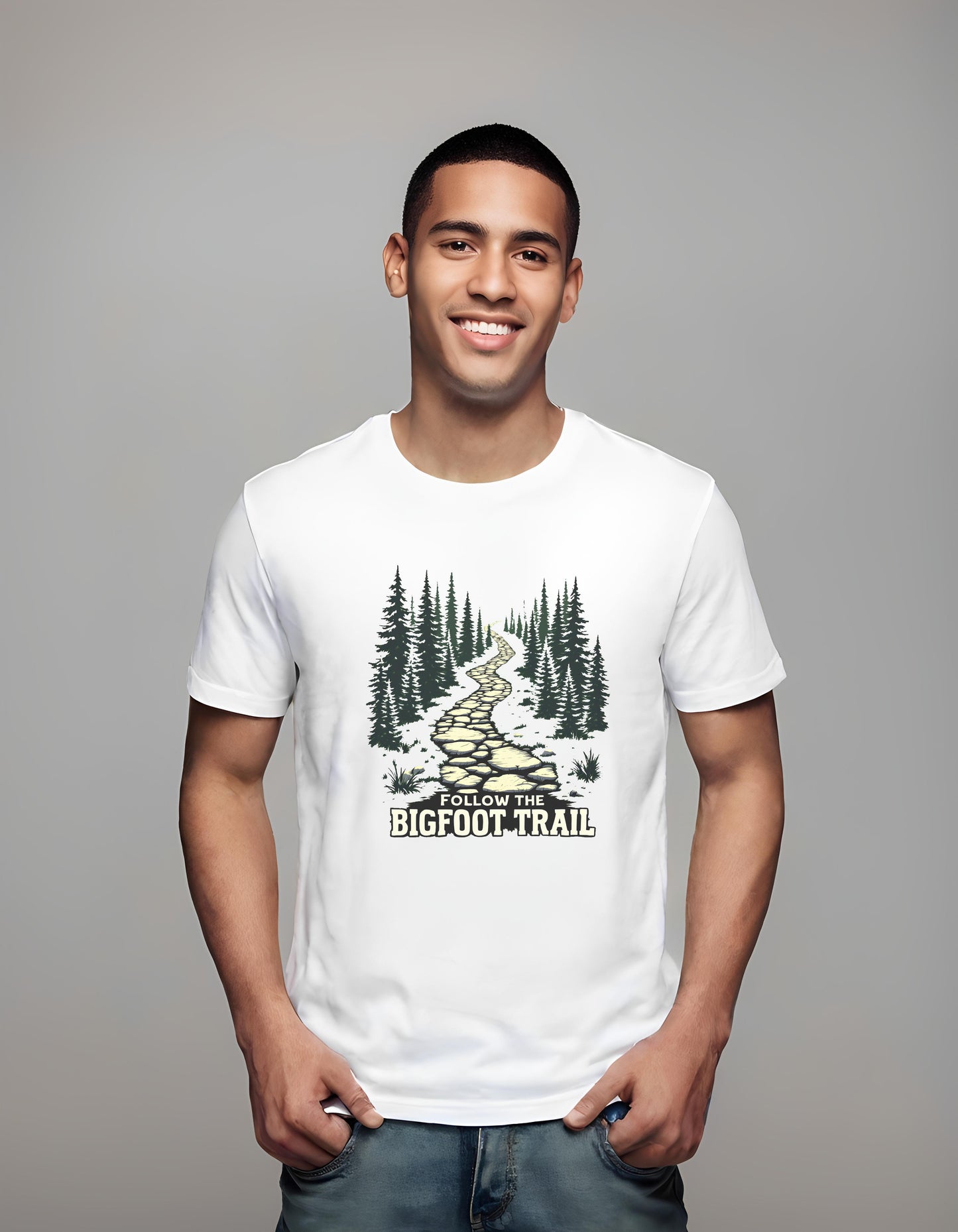 t-shirt - bigfoot shirt - hiking shirt