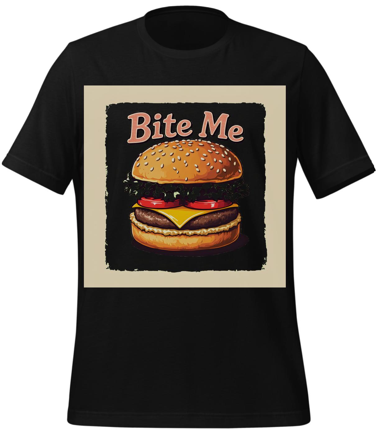 t-shirt - fun dining decor - foodie merchandise - black