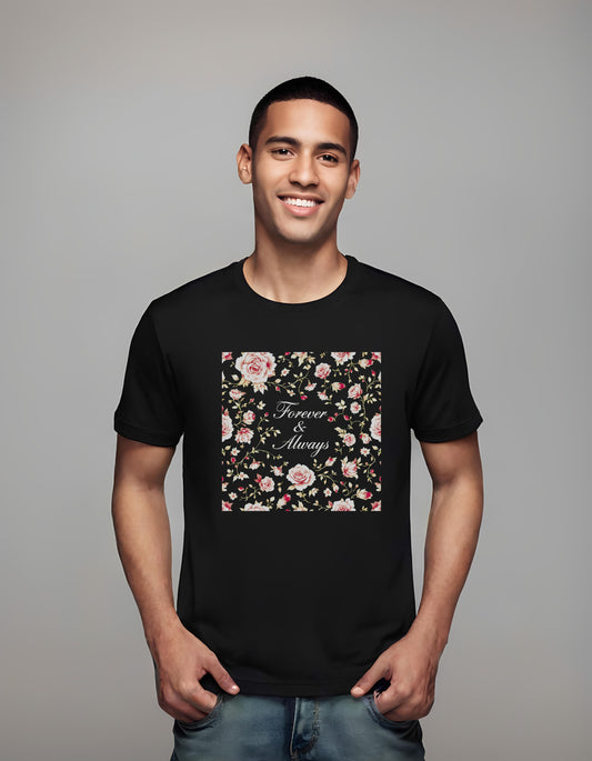 t-shirt - elegant cotton tee - nature inspired prints