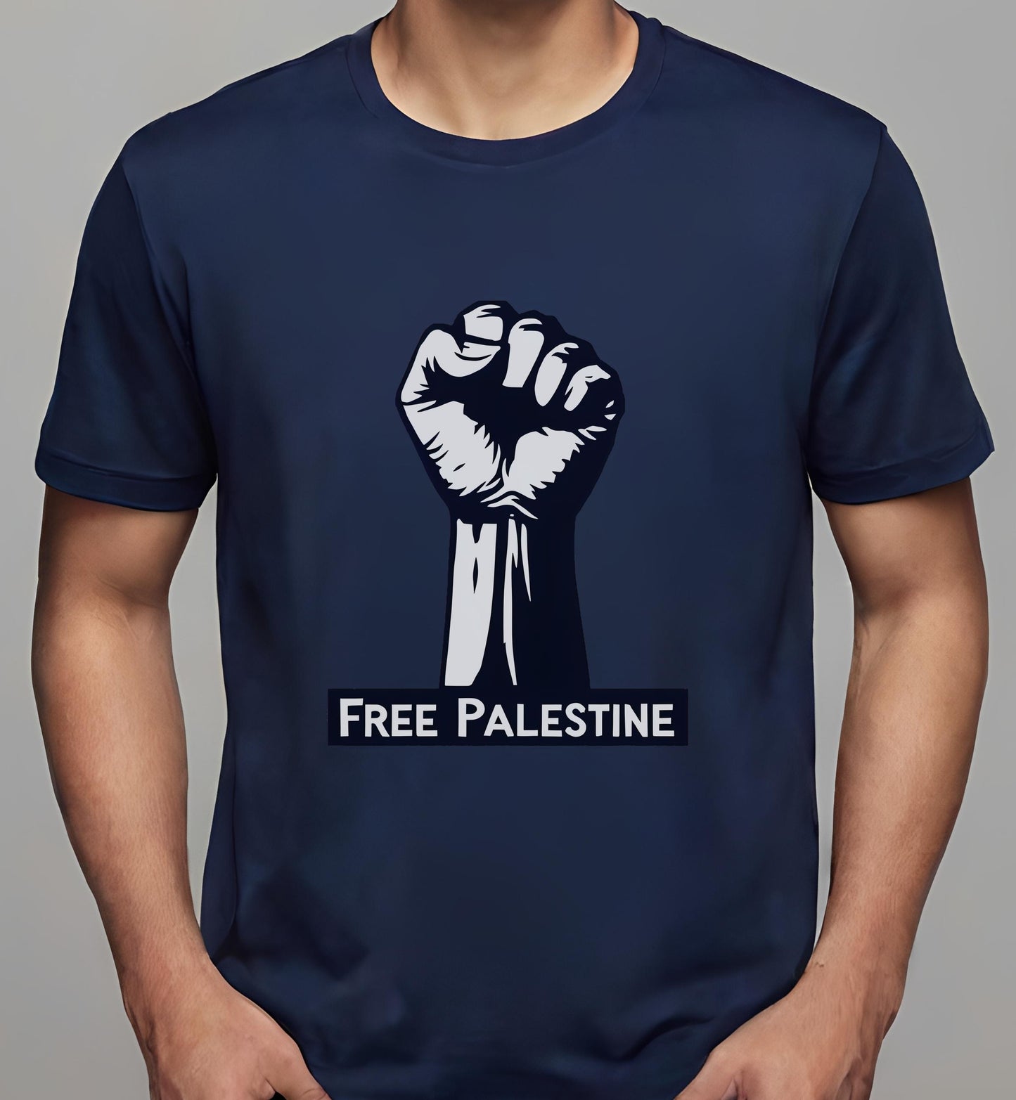 solidarity design - men - navy - t-shirt