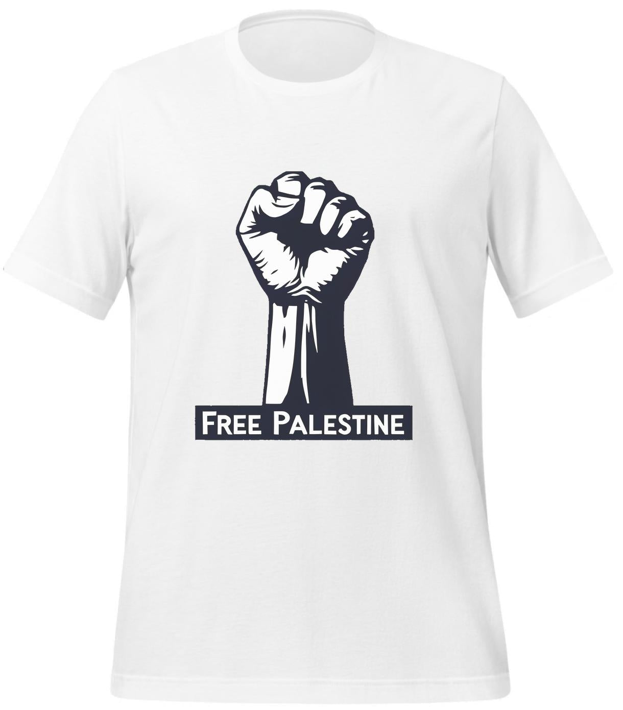 women - free palestine shirt - t-shirt - white