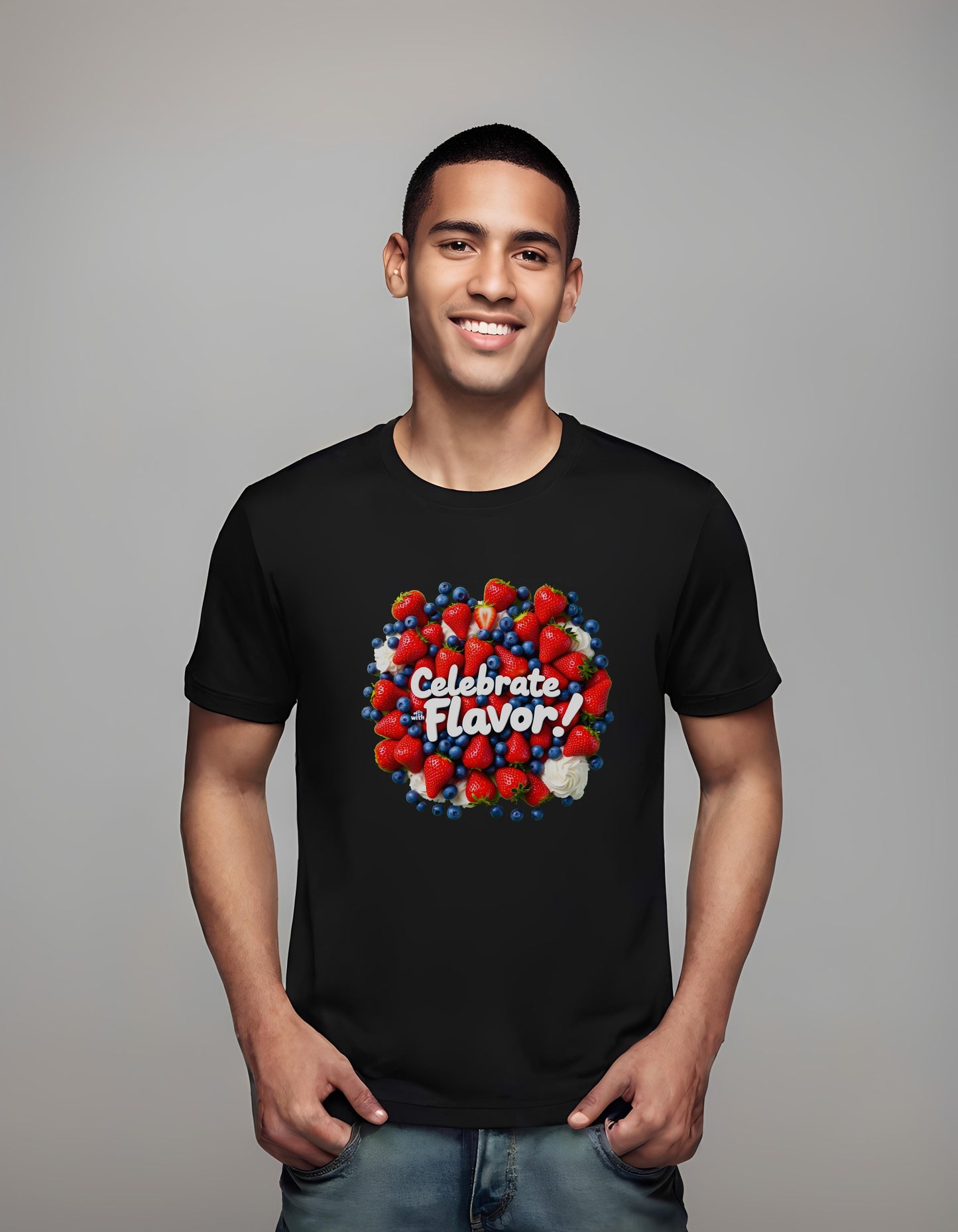 colorful food t-shirt - versatile t-shirt - indulgence