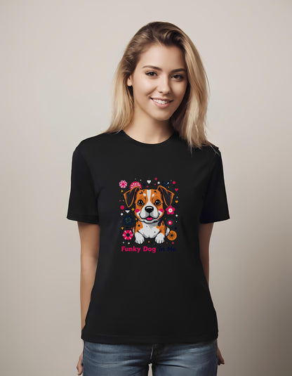 kids - cartoon dog illustration - t-shirt