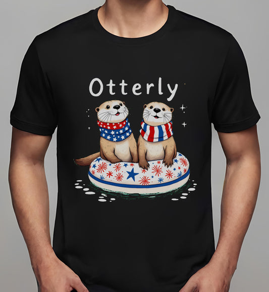 black - patriotic design - whimsy - t-shirt