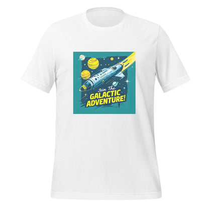 colorful space illustration - t-shirt - exciting sci-fi design - technology