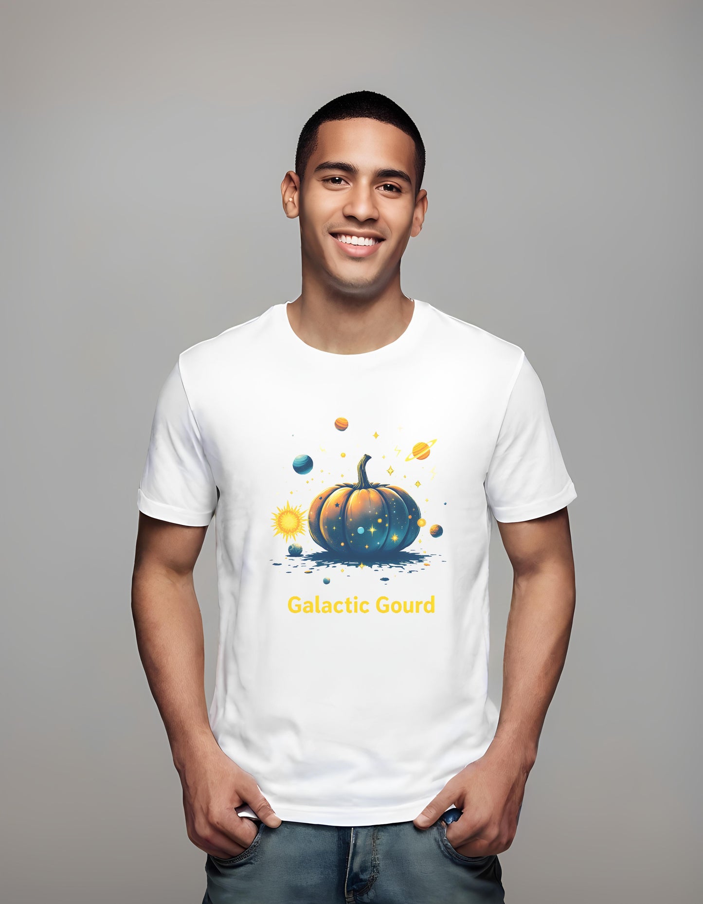 t-shirt - vibrant pumpkin design - unique pumpkin design - holiday shoppers