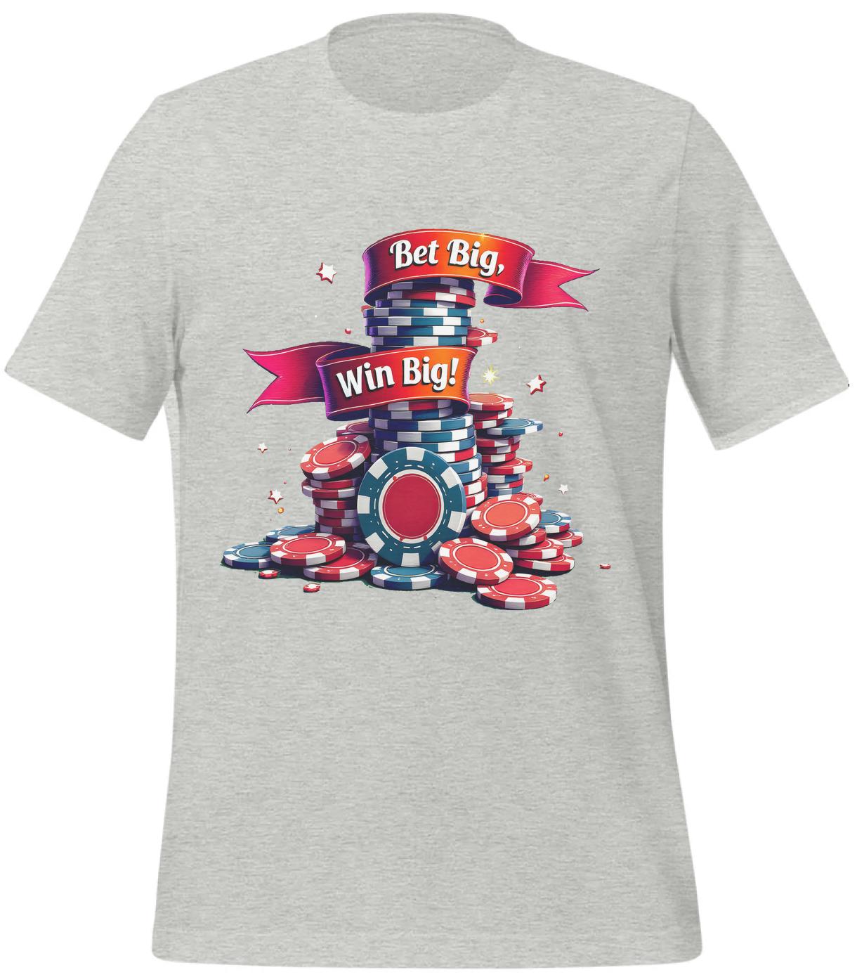 t-shirt - athletic_heather - ribbon banner poker - hobbyists