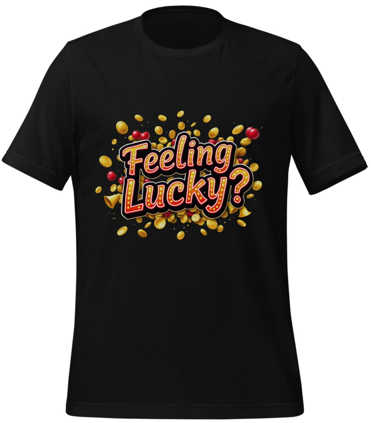 t-shirt - slot machine fans - black - gaming art