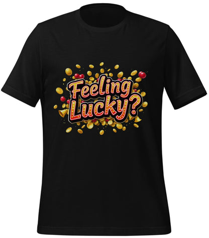 t-shirt - slot machine fans - black - gaming art