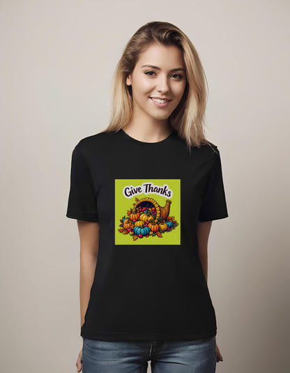 seasonal - t-shirt - cornucopia design