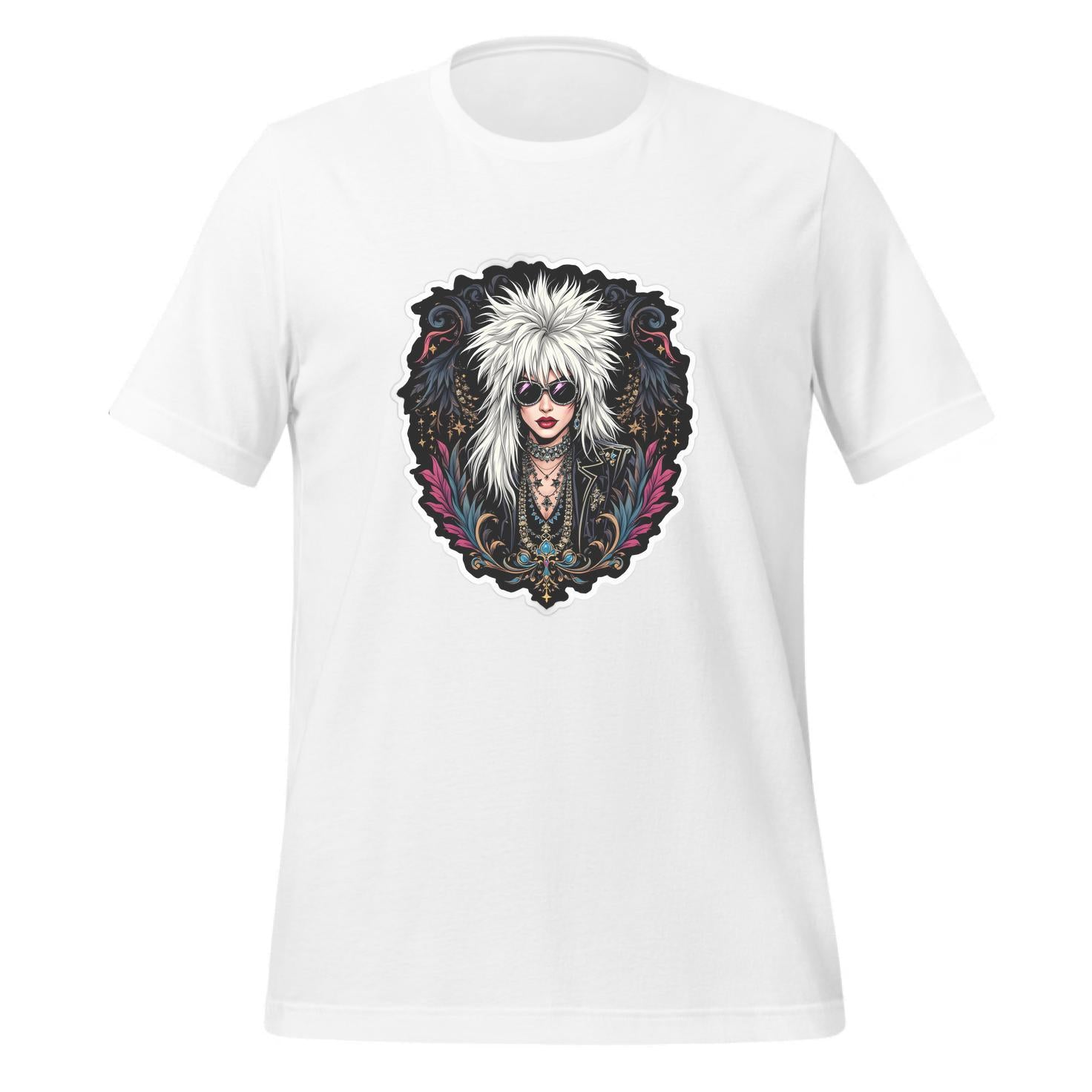 unisex - floral glam rock - t-shirt