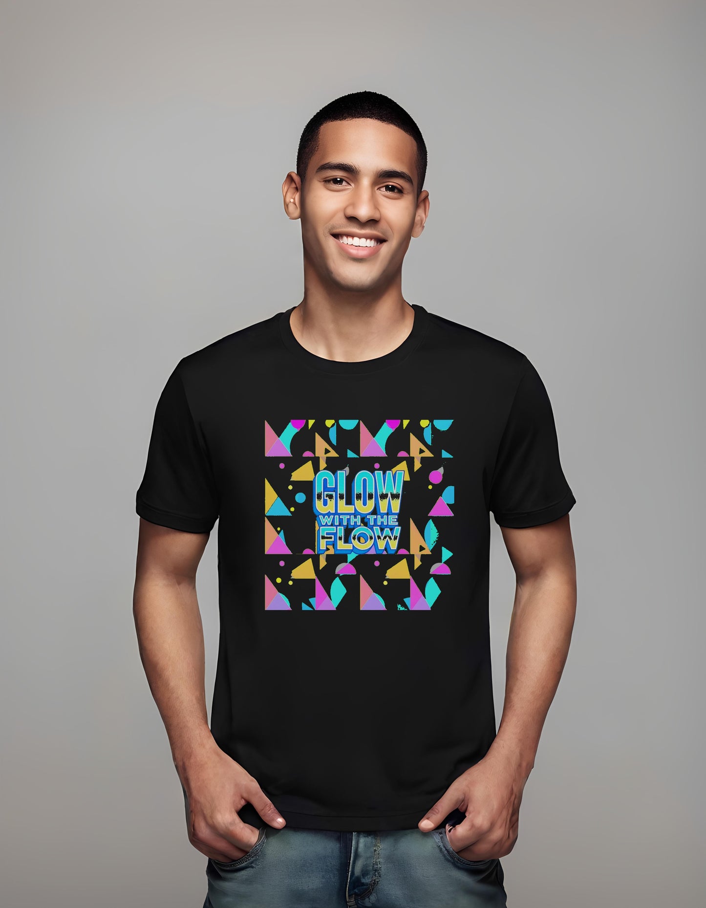 unique graphic tees - geometric t-shirt