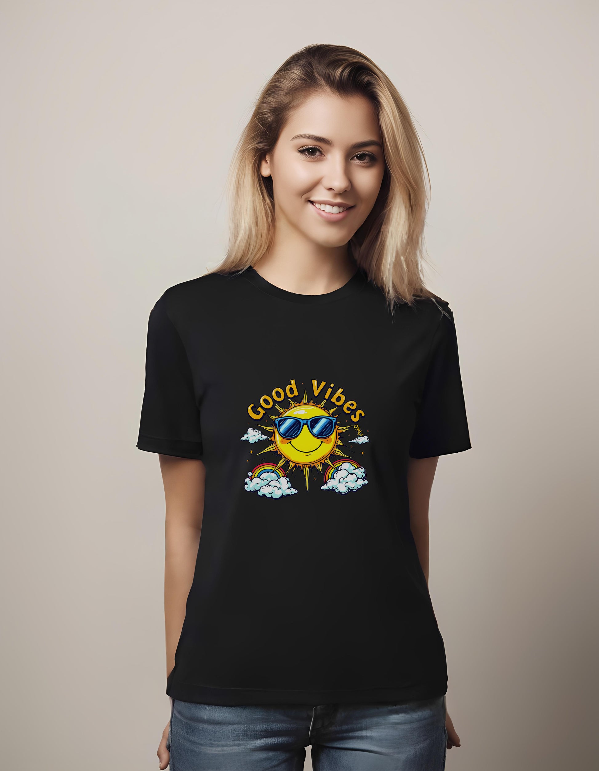 children's art - t-shirt - sun design