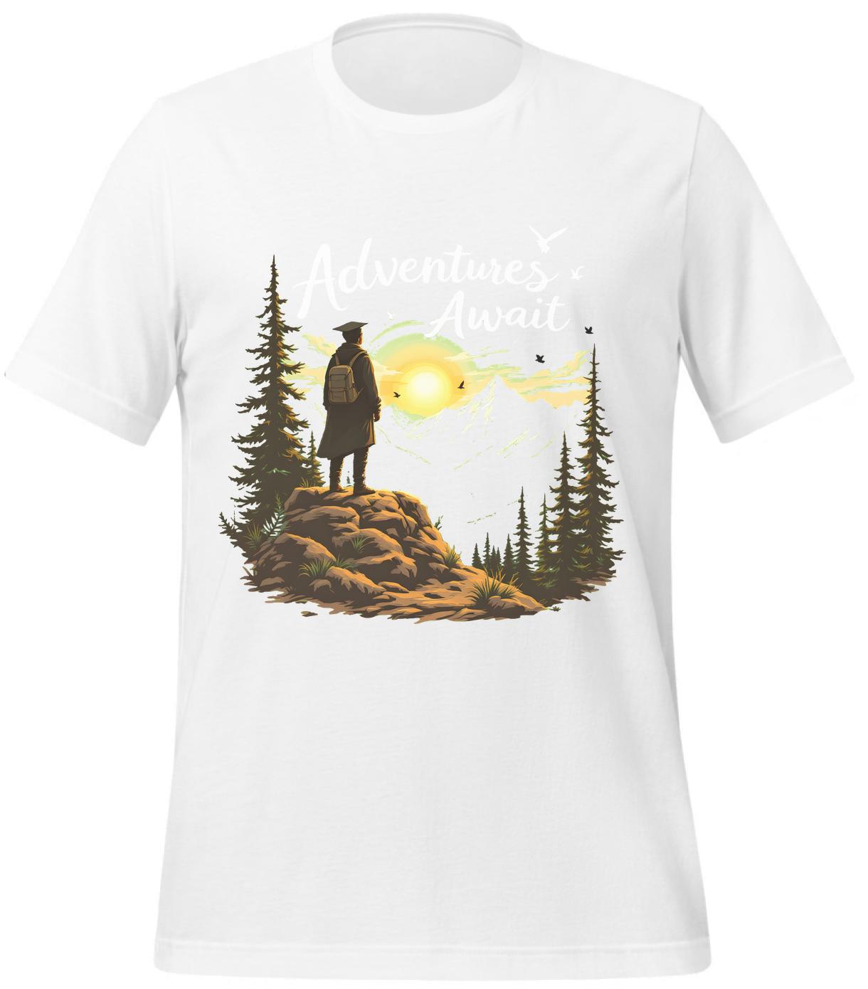 outdoor adventure design - white - inspirational quotes - t-shirt