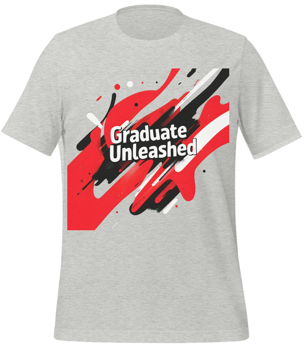 abstract graduation artwork - movement in design - t-shirt - athletic_heather