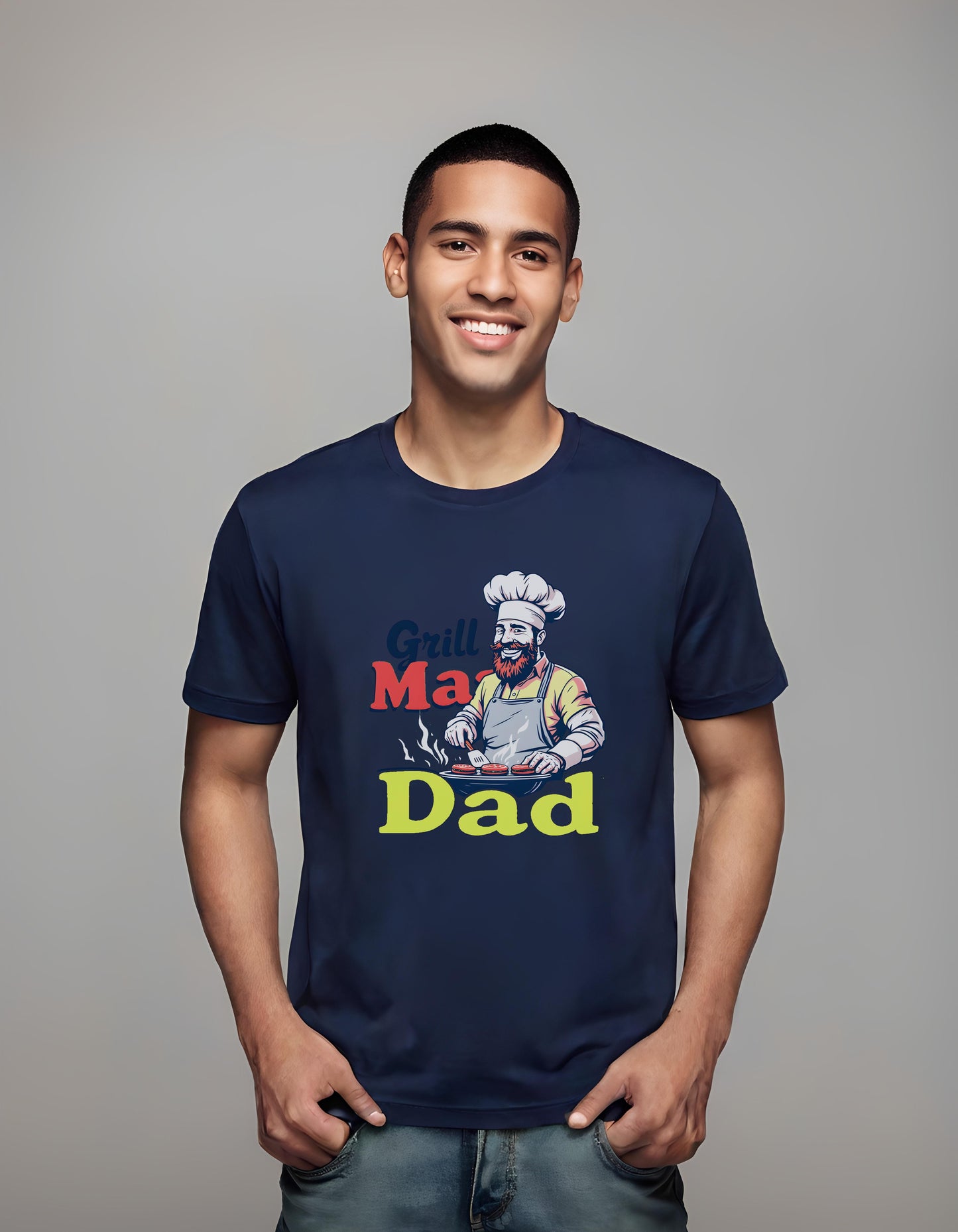 outdoor cooking theme - grill master apparel - t-shirt - family man